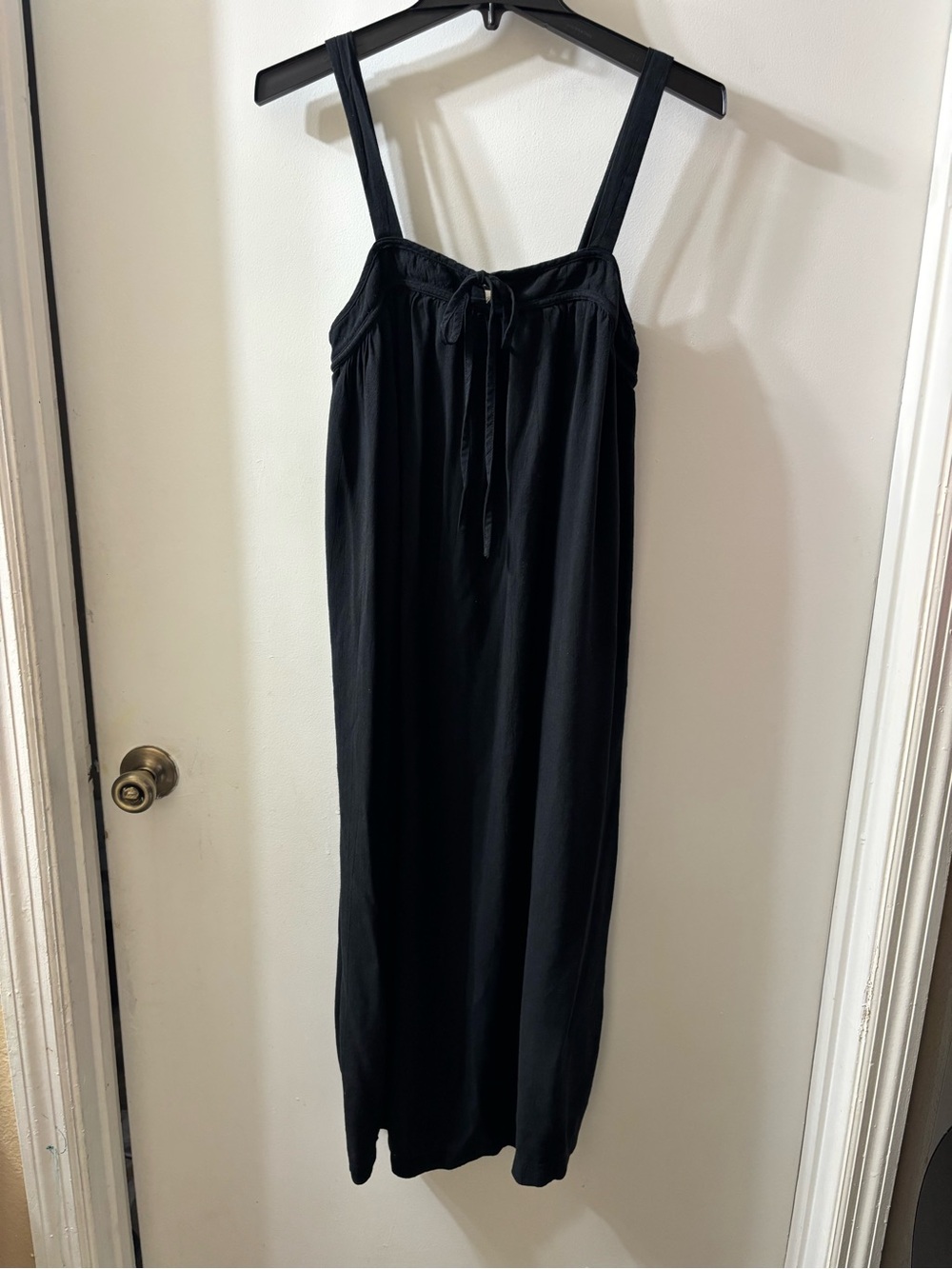 Universal Thread Black Wide-Strip Strap Jumpsuit